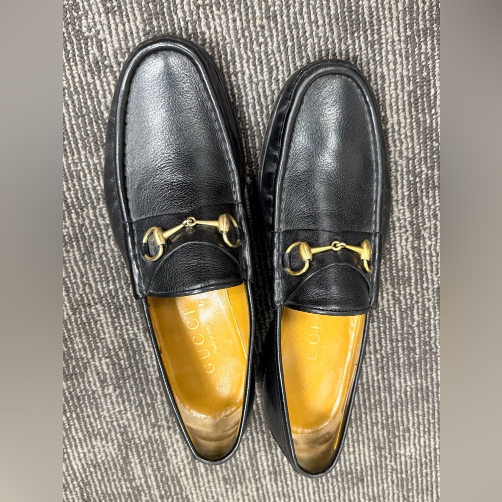 Men’s black Gucci loafers size 11D made in Italy, great condition
